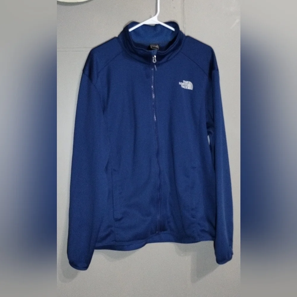 The North Face Men's Navy Full-Zip Jacket Size (XL)